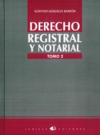 Image of DERECHO REGISTRAL Y NOTARIAL TOMO II