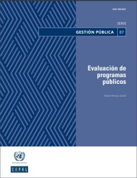 Image of EVALUACION DE PROGRAMAS PÚBLICOS